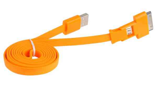 CABLE 3GO USB A MICRO USB Y APPLE 30 PIN PLANO NAR